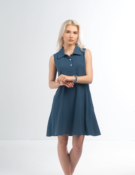 Simply Noelle Sleeveless Collared Dress By: Simply Noelle