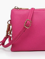 Riley 3 Compartment Crossbody Wristlet (8-Colors)