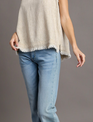 Umgee Back Button Raw Edge Top (3-Colors)