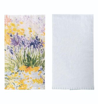 Set of 2 Lavender in Gold Tea Towels