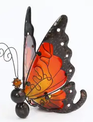 Solar Lighted Metal & Glass Butterfly (3-Styles)
