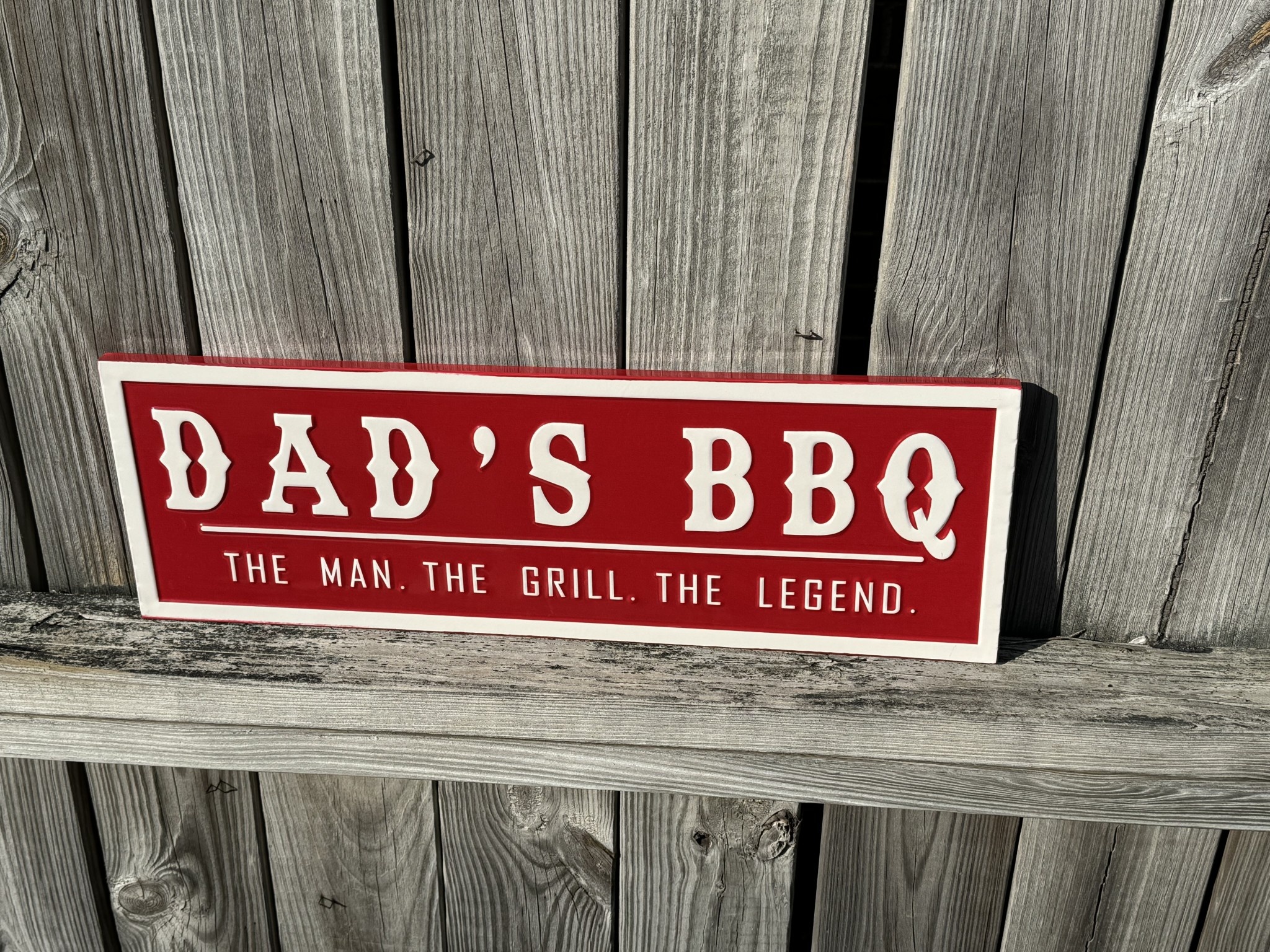 Dads BBQ Metal Sign