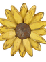 Hand Carved Wooden Sunflower