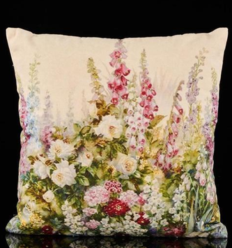 Grandmother's Garden Embroidery Pillow (2-Styles)
