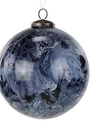 Large Glass Blue Marble Ornament