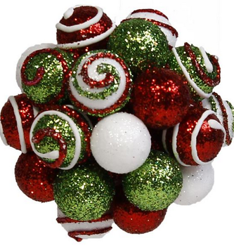 Multi Swirl Berry Ball Ornament
