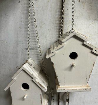 Hanging Shabby Chic Birdhouse (2-Styles)