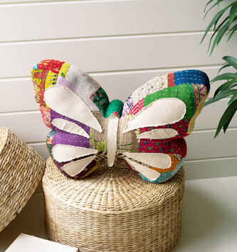 Quilted Butterfly Pillow