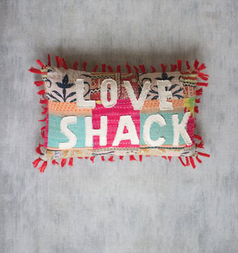Quilted Love Shack Pillow