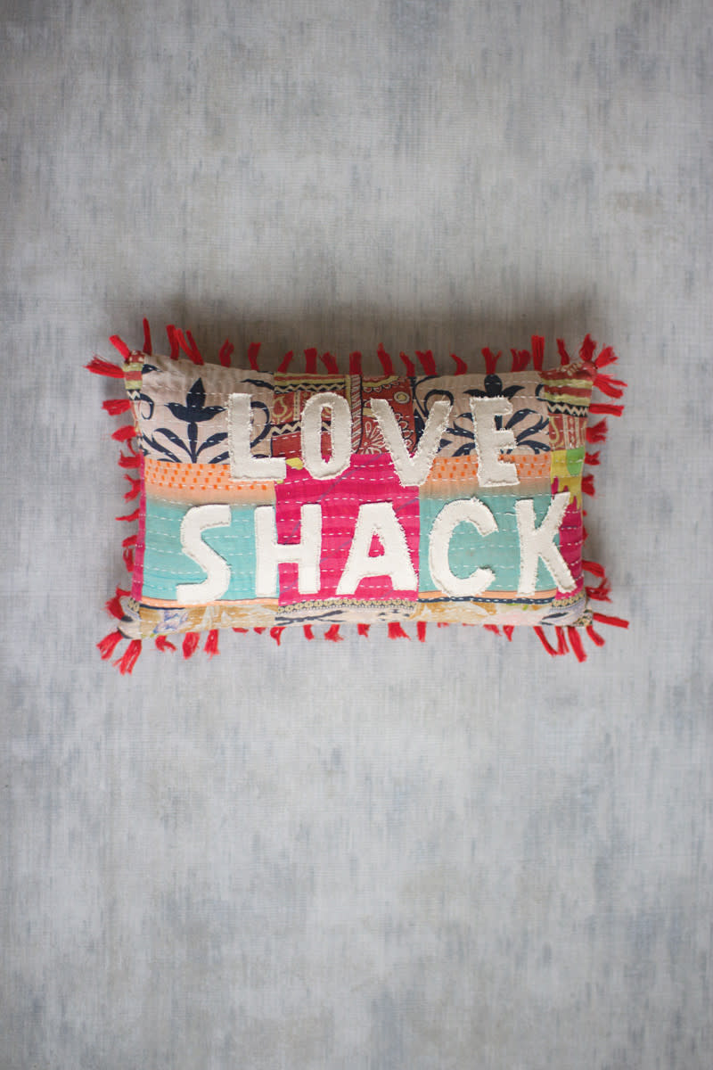 Quilted Love Shack Pillow