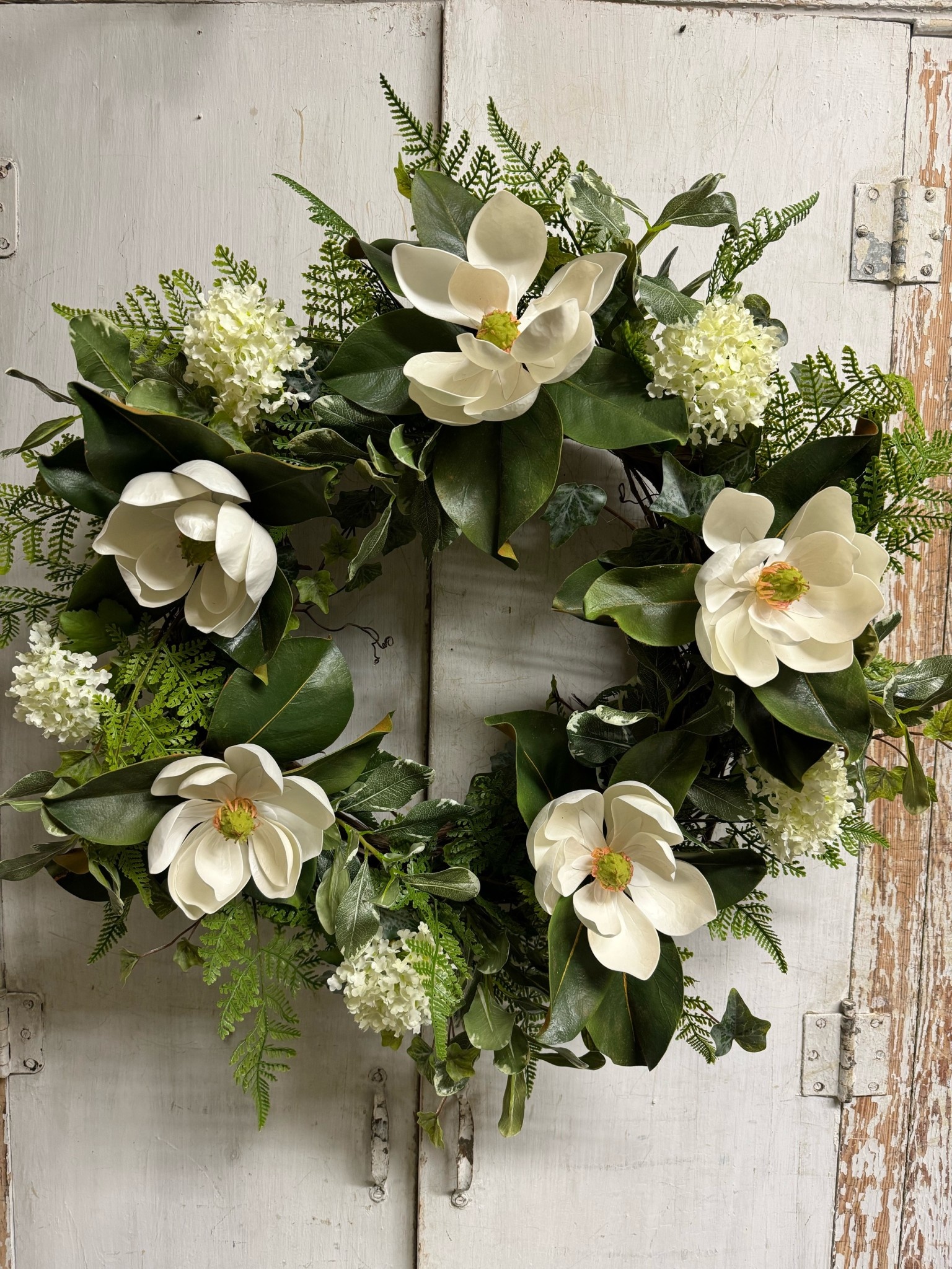 Custom Magnolia Southern Elegant Wreath