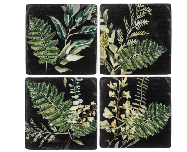 Set of 4 Fern Coasters