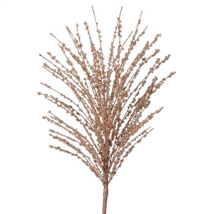 24" Gold Glitter Grass Spray