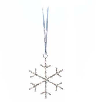 Simple Rhinestone Snowflake Ornament