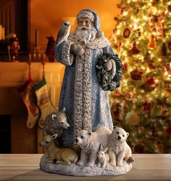 Santa with Woodland Animals