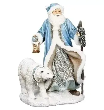 LED Santa with Polar Bear