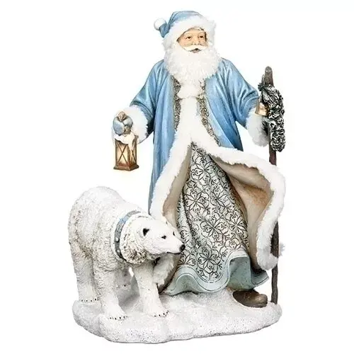 LED Santa with Polar Bear