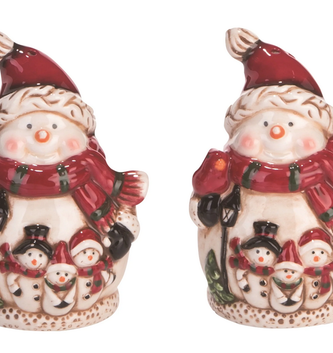 Snowman Family Salt & Pepper Set