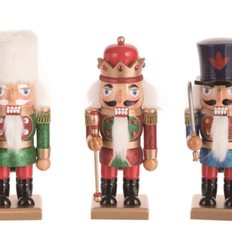 Wooden Short Stack Traditional Nutcracker (3-Styles)