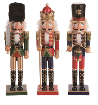 Wooden Colorful Nutcracker Soldier (3-Styles)