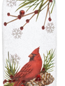 Glass Winter Bird Ornament