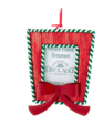 Sequin & Peppermint Stripe Photo Holder Ornament