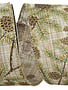 2.5" x 10 YDS Pinecone Glitter Wisp Ribbon