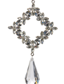 Square Crystal Drop Ornament