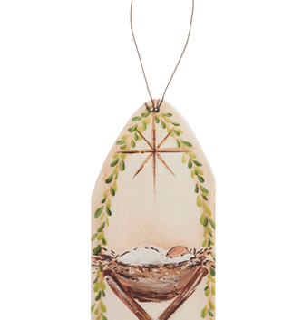 Jesus in Manger Ornament