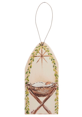 Jesus in Manger Ornament