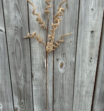 33" Burlap Curly Spray