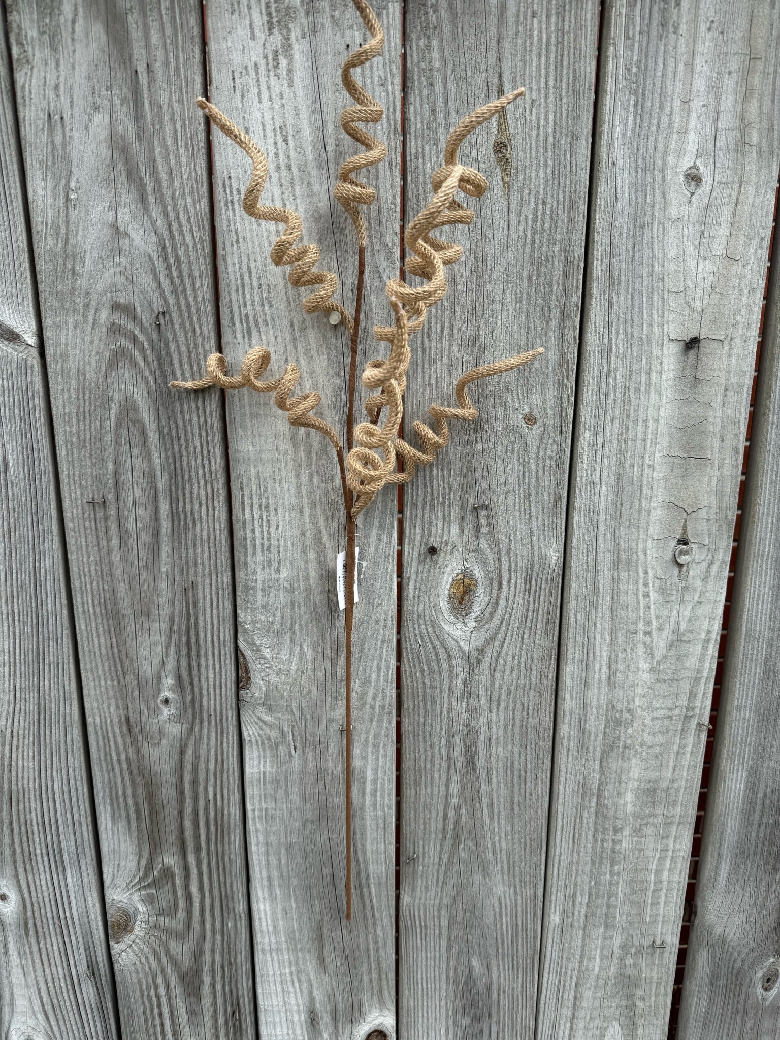 33" Burlap Curly Spray