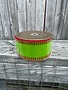 2.5" x 10 YDS Green Velvet Stitched Ribbon
