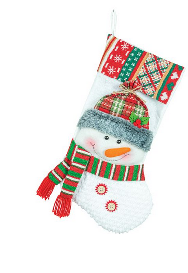 Knit Snowman Stocking (2-Styles)