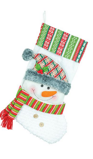 Knit Snowman Stocking (2-Styles)