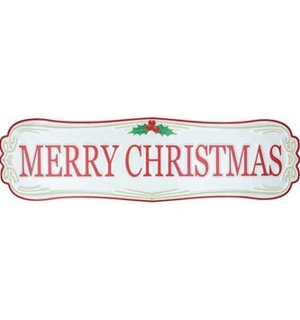 Vintage Metal Christmas Sign