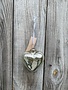 Silver Mercury Glass Heart Ornament