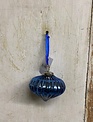 Blue Mercury Glass Onion Ornament