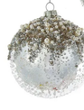 Silver Glitz Pearl Ornament