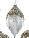 Silver Glitz Pearl Ornament