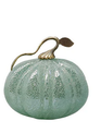 Gold Leaf Frosted Glass Pumpkin