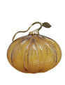 Gold Leaf Frosted Glass Pumpkin