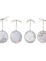 Metal Winter Disk Ornament