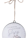 Metal Winter Disk Ornament