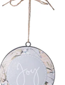 Metal Winter Disk Ornament