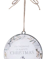 Metal Winter Disk Ornament