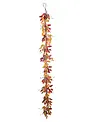 Fall Leaf Garland with Wooden Leaf Accents