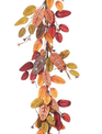 Fall Leaf Garland with Wooden Leaf Accents