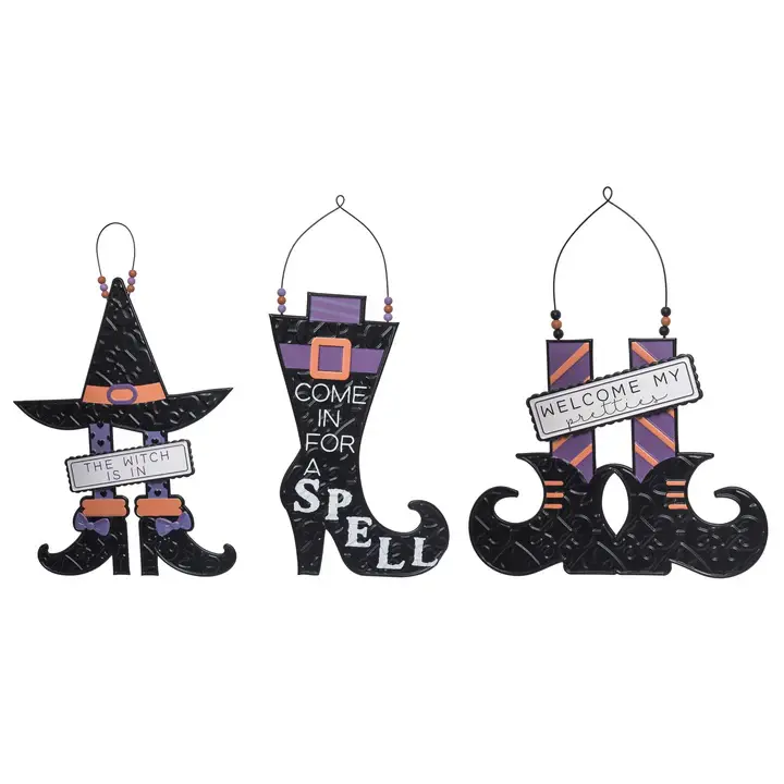 Metal Witchy Wall Decor