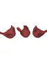Set of 3 Bright Red Cardinals